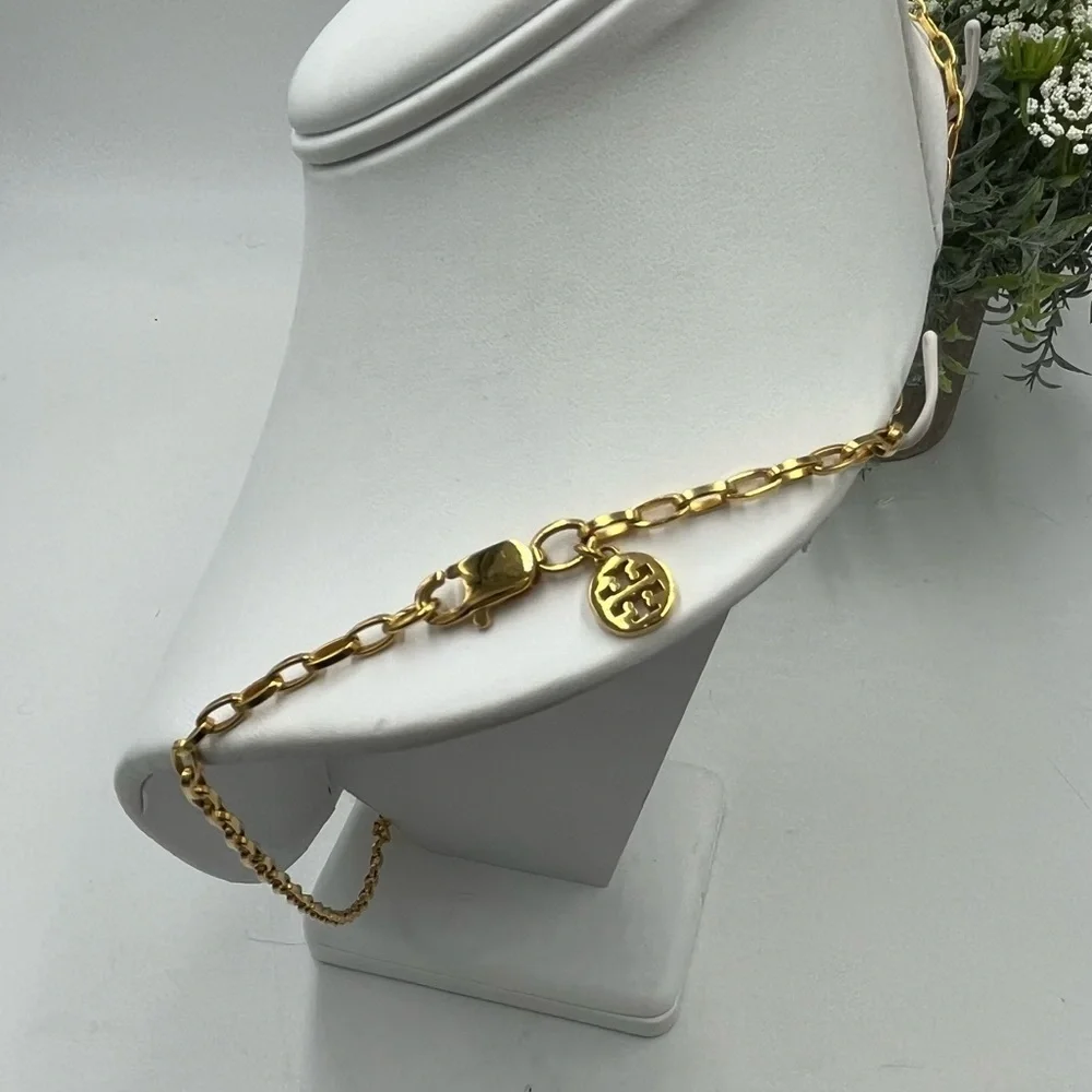Tory Burch Gold Plated‎ Long layering Chain Necklace